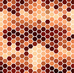 Brown Hexagonal Pattern