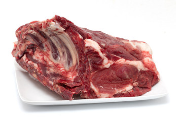 Fototapeta premium fresh meat on white background