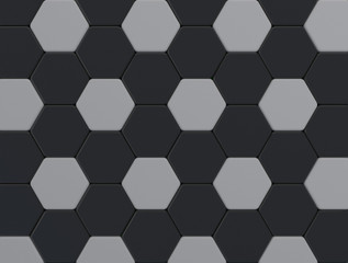 gray color tone hexagonal tiles