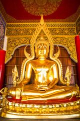 Fototapeta premium Buddha statue wat ban-den ,chiangmai ,Thailand