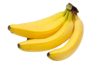 bananas on a white background