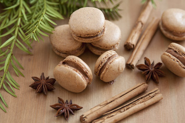 Schokoladen Lebkuchen Macarons