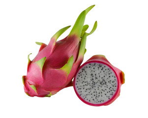 Dragon Fruit on white background
