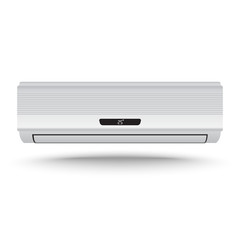 3D Realistic air conditioner vector on isolated white background