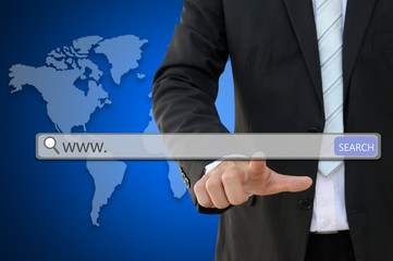 www. written in search bar