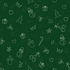 Christmas seamless pattern vector