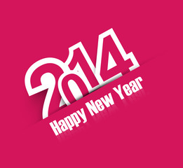Happy New Year 2014 creative colorful background vector