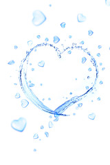 Fototapeta premium 水とハート