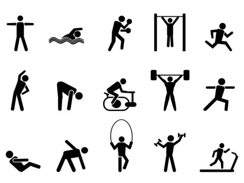 Exercise, Stick Figure, Animation, Drawing, Dance, Aerobics