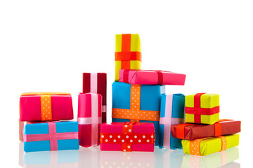 Many colorful presents