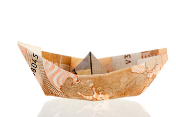 boat from bank notes