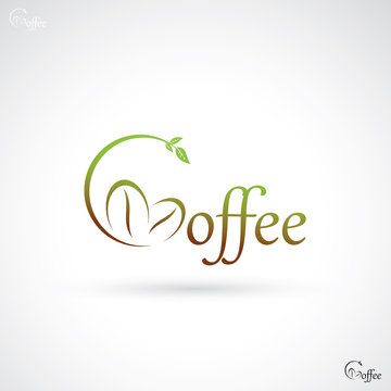 Fototapeta Coffee lettering