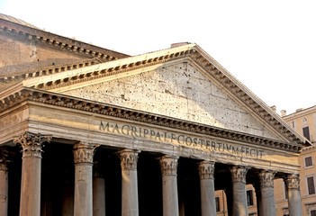 Roman temple called the PANTHEON in Rome