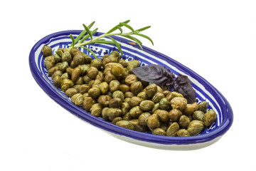 Capers in the bowl