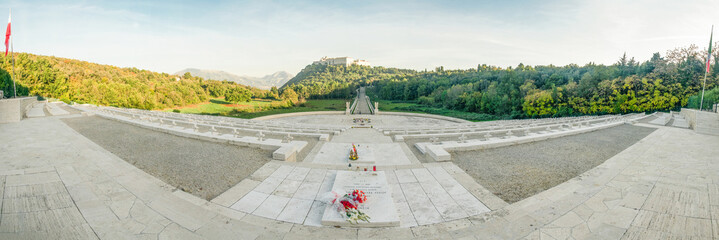 Polish soldiers' cemetery at Monte Cassino - obrazy, fototapety, plakaty
