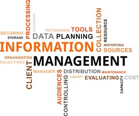 word cloud - information management