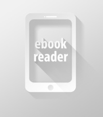 Fototapeta premium Smartphone or Tablet E-book reader icon and widget