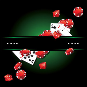Cards Chips Casino Poker background