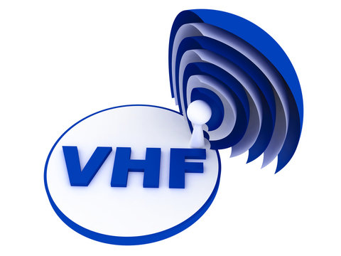 VHF (Very High Frequency) Range Sign