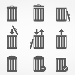 Trash Can Icons