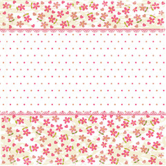 Vintage floral background