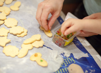 making home made biscuits