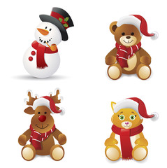 Christmas icons set