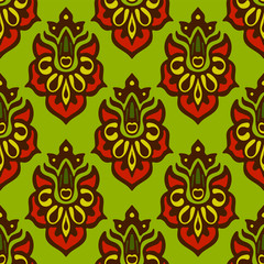 Vector Flower Seamless Pattern