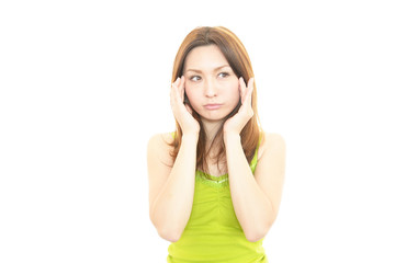 Fototapeta premium お肌が気になる女性