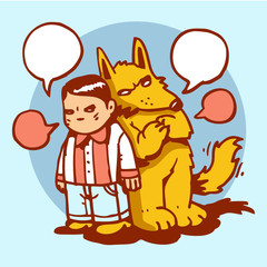 Dudes Vector illustration