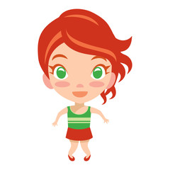Cute Girl Vector illustration