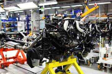 Fototapeta premium Produktionsraum in der Fabrik