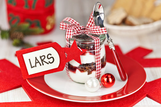 Weihnachtliche Trifle für Lars