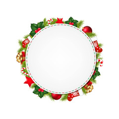 Speech Bubble With Christmas Symbol
