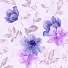 Vivid repeating floral