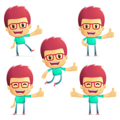 casual man in various poses for use in advertising,