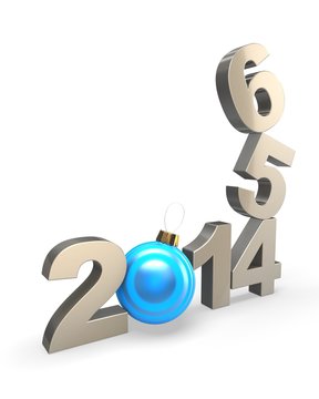 Happy new year 2014. Change concept