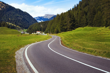 road in mountains