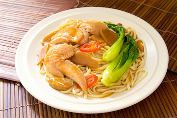 noodles and chicken