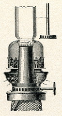 Tubular wick kerosene lamp burner