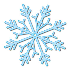 Fototapeta premium Eisblume Eiskristall Schneeflocke Weihnachten