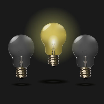 Light Bulb Idea concept