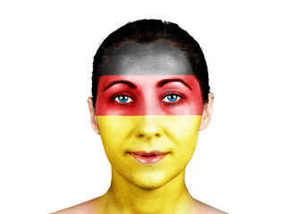 Face with the Germany flag
