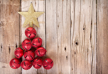 Jingle bells shaped like a Christmas tree
