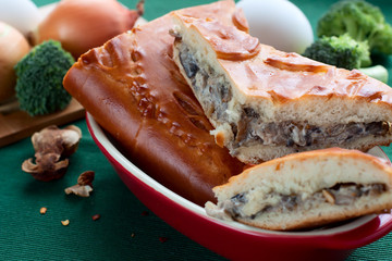 pie with mushroom filling