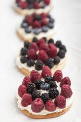 cookies with fresh berries