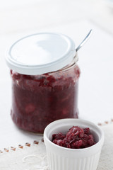 homemade cherry confiture
