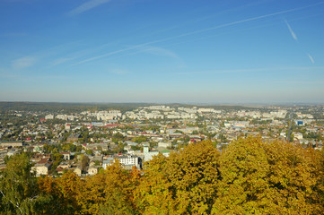 view overlooking the town
