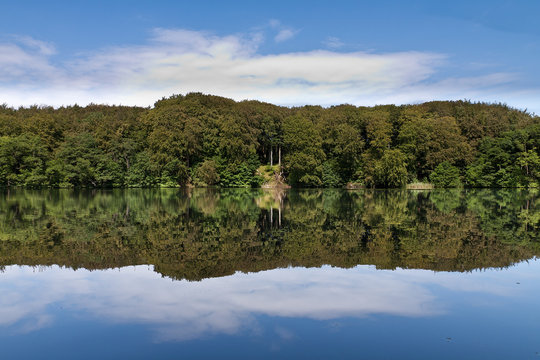 Spiegelbild im Herthasee
