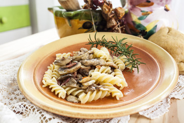 Pasta con funghi